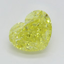 Farebný diamant srdce, fancy vivid žltý, 0,91ct, GIA