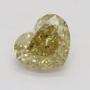Farebný diamant srdce, fancy s nahnedlo žltou farbou, 0,57ct, GIA