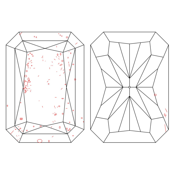 Inkluzie a cistota v prirodnom farebnom diamante radiant fancy intense žltý 4.03 ct SI1 7830860217_Y6