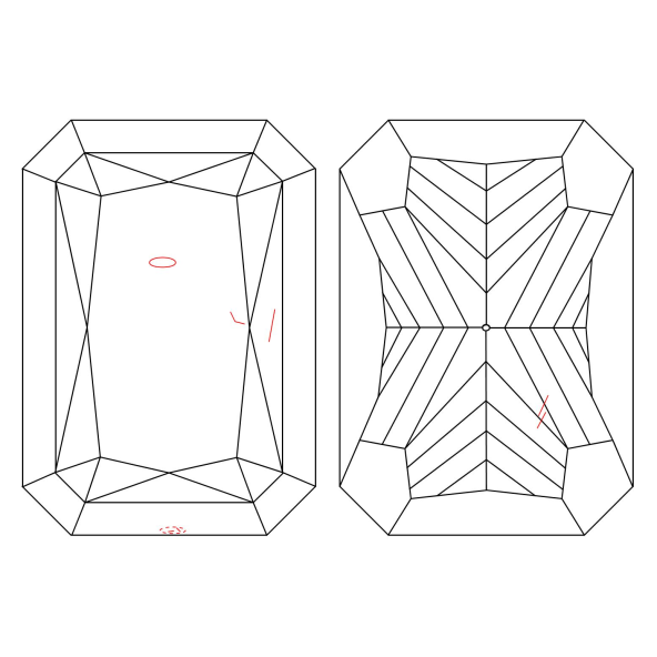 Inkluzie a cistota v prirodnom farebnom diamante radiant fancy hnedožltý 1.51 ct SI2 3842530273_Y5