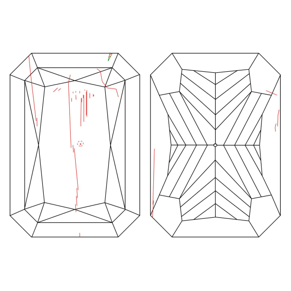 Inkluzie a cistota v prirodnom farebnom diamante radiant fancy intense ružovo-fialový 0.71 ct VS2 3826090003_V6