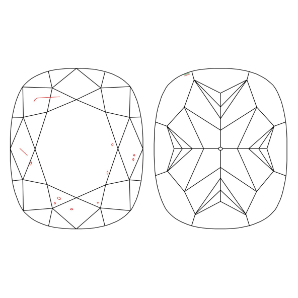 Inkluzie a cistota v prirodnom farebnom diamante cushion fancy dark tmavo žltkasto hnedý 4.32 ct SI1 7828440097_T9