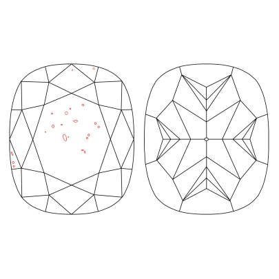 Prírodný farebný diamant s GIA certifikatom cushion fancy dark tmavo oranžovo hnedý 4.03 ct SI1 2828440002_T9 2