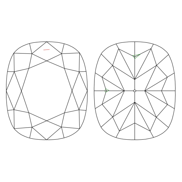 Inkluzie a cistota v prirodnom farebnom diamante cushion fancy dark tmavo žltkasto hnedý 3.01 ct VS2 1841890020_T9