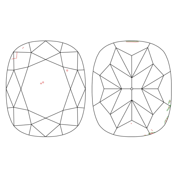 Inkluzie a cistota v prirodnom farebnom diamante cushion fancy dark tmavo oranžovo hnedý 2.09 ct VS2 9841890019_T9