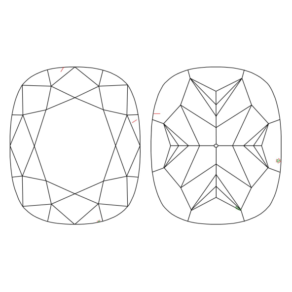 Inkluzie a cistota v prirodnom farebnom diamante cushion fancy dark tmavo hnedý 2.14 ct VS2 8828440038_T9