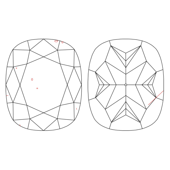 Inkluzie a cistota v prirodnom farebnom diamante cushion fancy žltohnedý 2.51 ct SI1 9828800329_T5