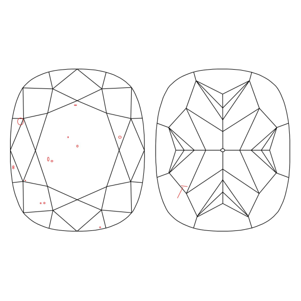 Inkluzie a cistota v prirodnom farebnom diamante cushion fancy žltohnedý 2.05 ct SI1 1841890031_T5