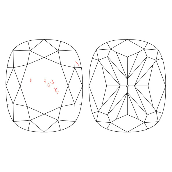 Inkluzie a cistota v prirodnom farebnom diamante cushion fancy dark tmavo hnedý 2.28 ct SI1 7841740007_T9