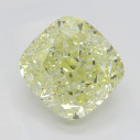 Farebný diamant cushion, fancy light žltý, 2,04ct, GIA