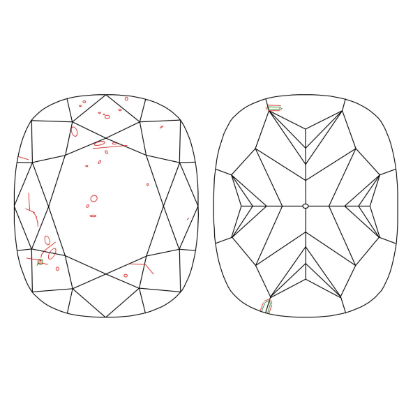 Inkluzie a cistota v prirodnom farebnom diamante cushion fancy hnedožltý 2.02 ct SI2 1828230201_Y5