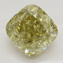 Farebný diamant cushion, fancy deep hlboko nahnedlo nazelenalo žltý, 2,03ct, GIA
