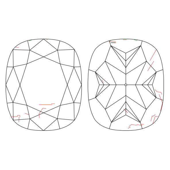 Inkluzie a cistota v prirodnom farebnom diamante cushion fancy dark tmavo hnedý 2.11 ct SI2 6828440056_T9