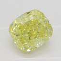 Farebný diamant cushion, fancy intense žltý, 1,67ct, GIA