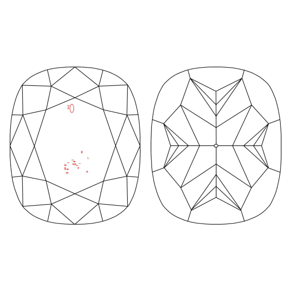 Inkluzie a cistota v prirodnom farebnom diamante cushion fancy intense žltý 1.67 ct SI1 6827220176_Y6