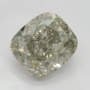 Farebný diamant cushion, fancy sivozeleno žltý, 1,71ct, GIA