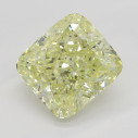 Farebný diamant cushion, fancy light žltý, 1,52ct, GIA