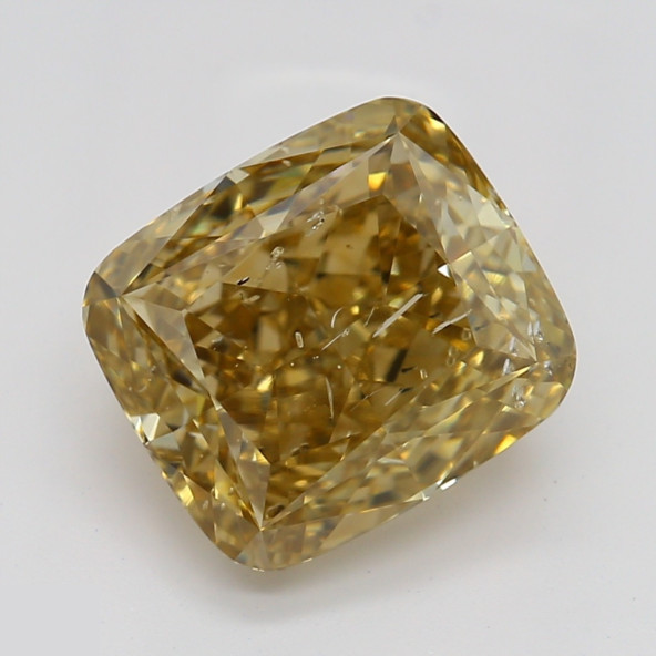 Prírodný farebný diamant s GIA certifikatom cushion fancy hnedožltý 1.81 ct SI2 8827080128_Y5