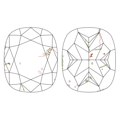 Prírodný farebný diamant s GIA certifikatom cushion fancy dark tmavo hnedý 1.62 ct SI2 3828440033_T9 2