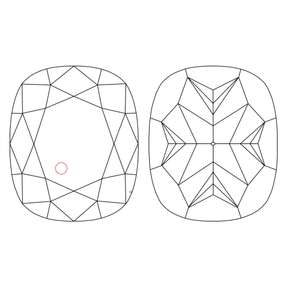 Inkluzie a cistota v prirodnom farebnom diamante cushion fancy dark tmavo žltkasto hnedý 1.77 ct SI2 4827260174_T9