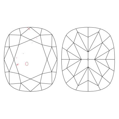 Prírodný farebný diamant s GIA certifikatom cushion fancy dark tmavo zeleno sivý 1.01 ct SI1 9851280129_S9 2