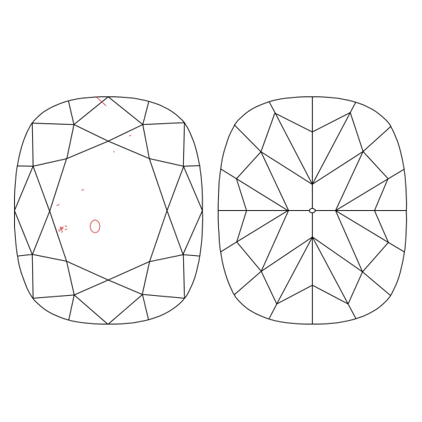 Inkluzie a cistota v prirodnom farebnom diamante cushion fancy dark tmavo zeleno sivý 1.01 ct SI1 9851280129_S9