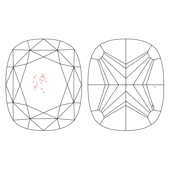 Inkluzie a cistota v prirodnom farebnom diamante cushion fancy žltý 1.07 ct SI2 2826680122_Y5