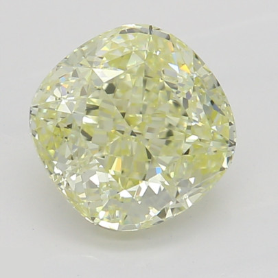 Prírodný farebný diamant s GIA certifikatom cushion fancy light žltý 0.90 ct VS2 3828130483_Y4