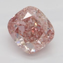 Farebný diamant cushion, fancy intense ružový, 0,76ct, GIA