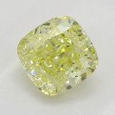 Farebný diamant cushion, fancy intense žltý, 0,51ct, GIA