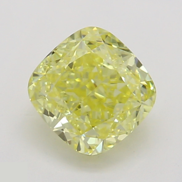 Prírodný farebný diamant s GIA certifikatom cushion fancy intense žltý 0.55 ct SI1 8828920638_Y6