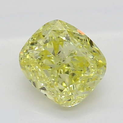 Prírodný farebný diamant s GIA certifikatom cushion fancy intense žltý 0.50 ct SI2 6828750796_Y6