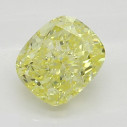 Farebný diamant cushion, fancy intense žltý, 0,46ct, GIA