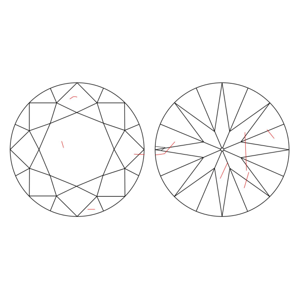 Inkluzie a cistota v prirodnom farebnom diamante okrúhly briliant very light veľmi svetloružový 1.04 ct I1 7829460147_R2