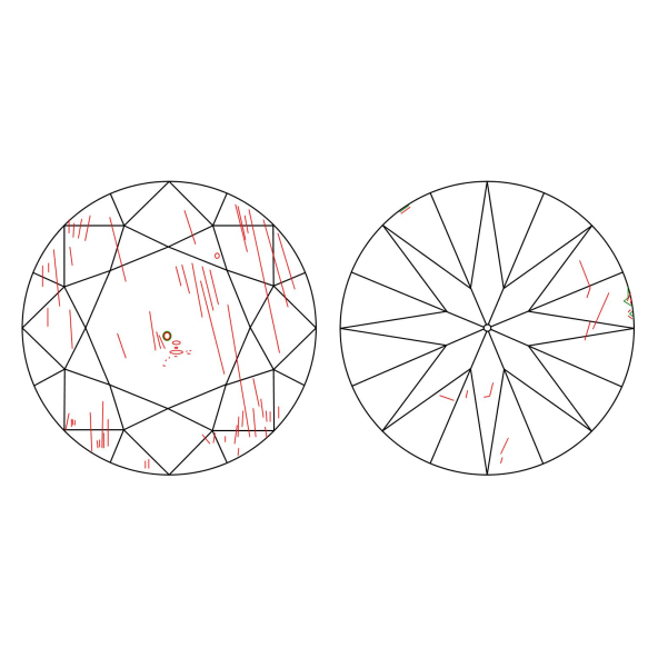 Inkluzie a cistota v prirodnom farebnom diamante okrúhly briliant slabo ružovohnedý 1.00 ct I1 1829240081_T1