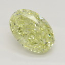 Farebný diamant oval, fancy žltý, 1,2ct, GIA