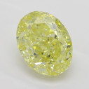Farebný diamant oval, fancy intense žltý, 1,26ct, GIA