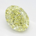 Farebný diamant oval, fancy light žltý, 1,01ct, GIA