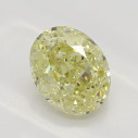 Farebný diamant oval, fancy žltý, 1,02ct, GIA