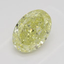 Farebný diamant oval, fancy light žltý, 1,03ct, GIA