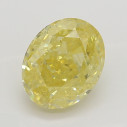 Farebný diamant oval, fancy intense žltý, 1,02ct, GIA