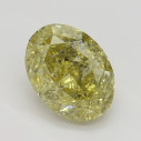Farebný diamant oval, fancy deep žltý, 1,15ct, GIA