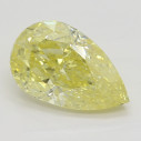Farebný diamant slza, fancy intense žltý, 2,05ct, GIA