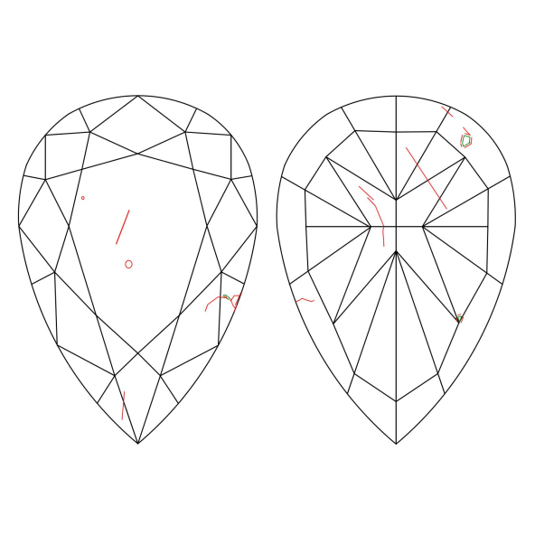 Inkluzie a cistota v prirodnom farebnom diamante slza fancy deep tmavo hnedo oranžový 2.11 ct I1 8828320008_O8