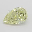 Farebný diamant slza, fancy light žltý, 1,01ct, GIA