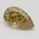 Farebný diamant slza, fancy hnedožltý, 0,81ct, GIA
