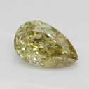 Farebný diamant slza, fancy s nahnedlo žltou farbou, 0,75ct, GIA
