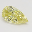 Farebný diamant slza, fancy intense žltý, 0,4ct, GIA