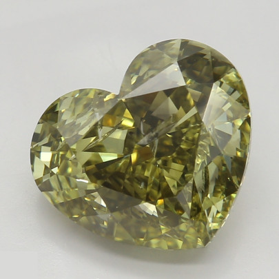 Prírodný farebný diamant s GIA certifikatom srdce fancy dark tmavohnedo nazelenalo žltý 3.03 ct I1 1829630171_Y9