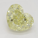 Farebný diamant srdce, fancy žltý, 2,06ct, GIA